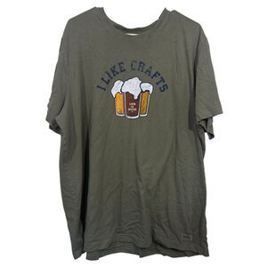 Life is Good Craft Beer Graphic Short Sleeve T-Shirt
